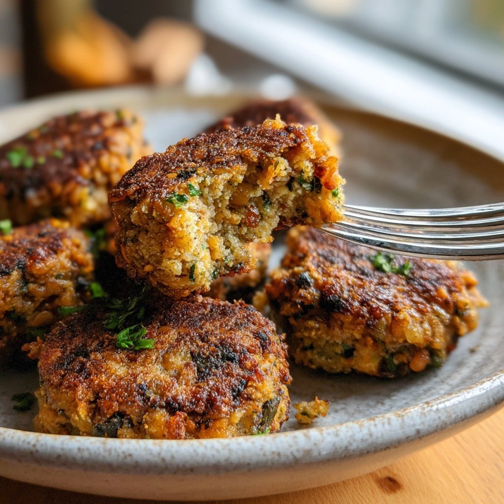 Easy Slider Crispy Lentil Veggie Patties