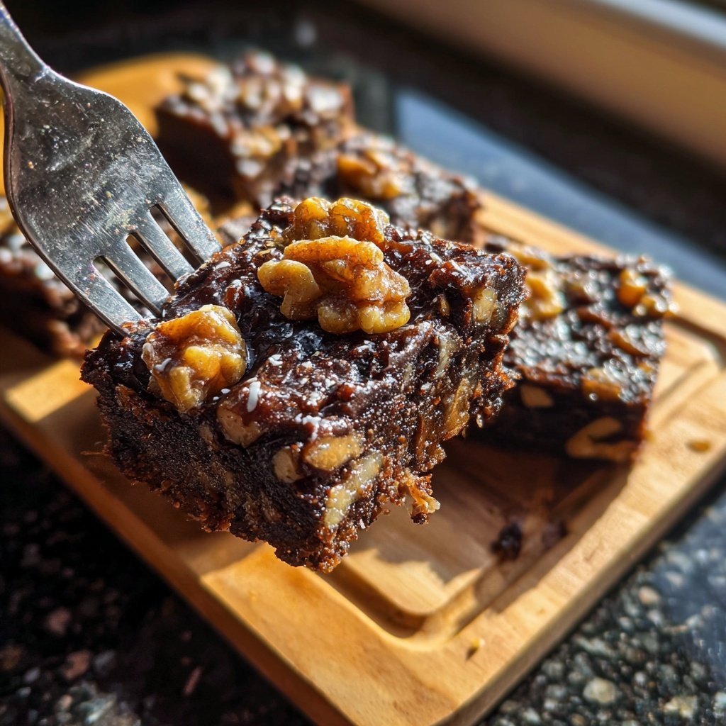 Chocolate Date Nut Squares