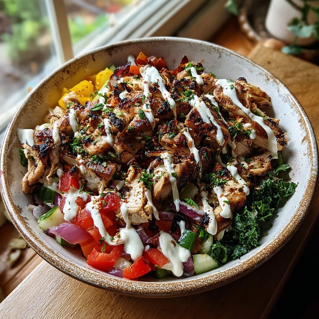 Easy Chicken Shawarma Bowl
