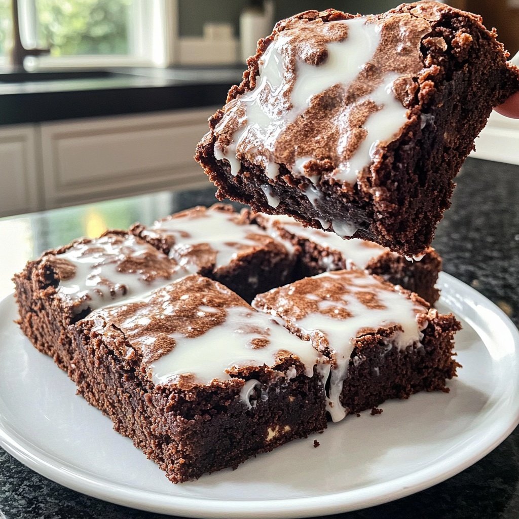 Cottage Cheese Brownies with Cinnamon