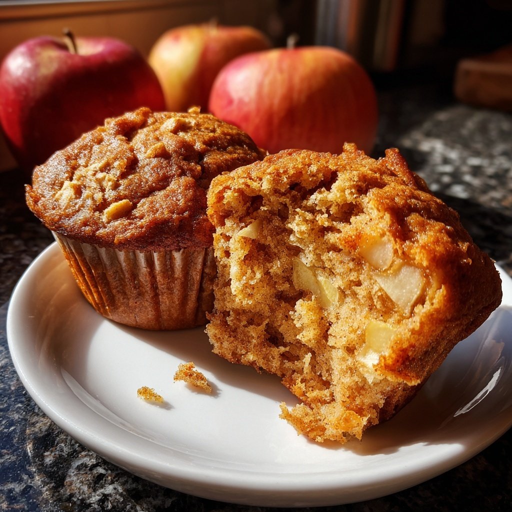 Healthy Apple Cinnamon Muffins