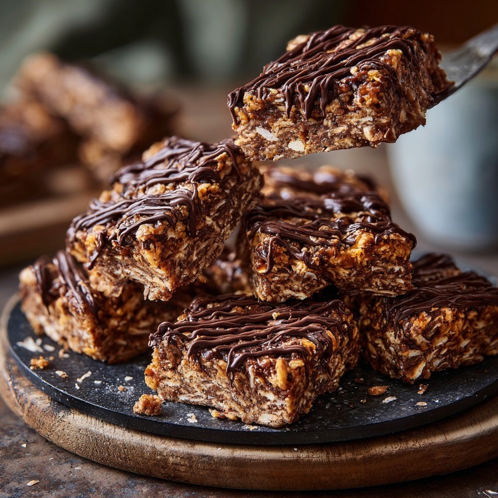 Chocolate Coconut Date Energy Squares