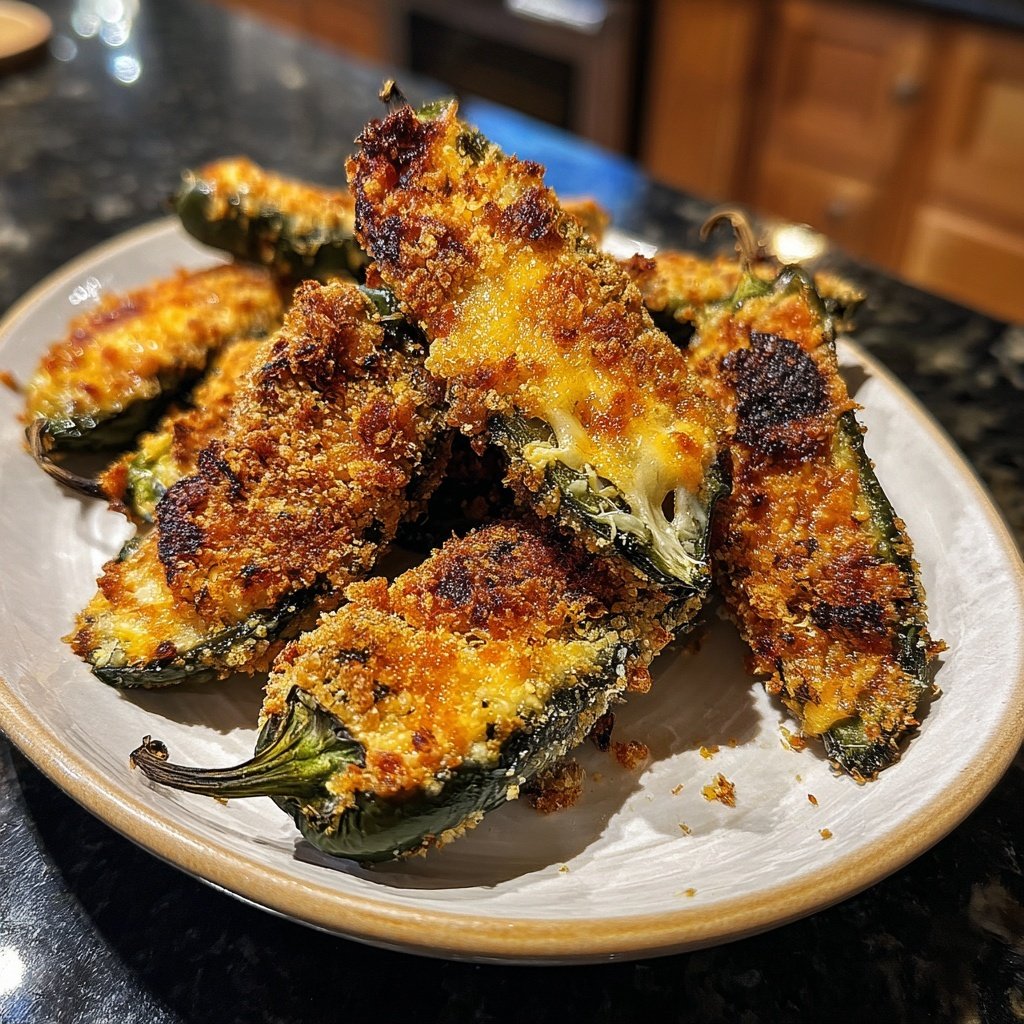 Jalapeno Poppers with Cheddar and Garlic