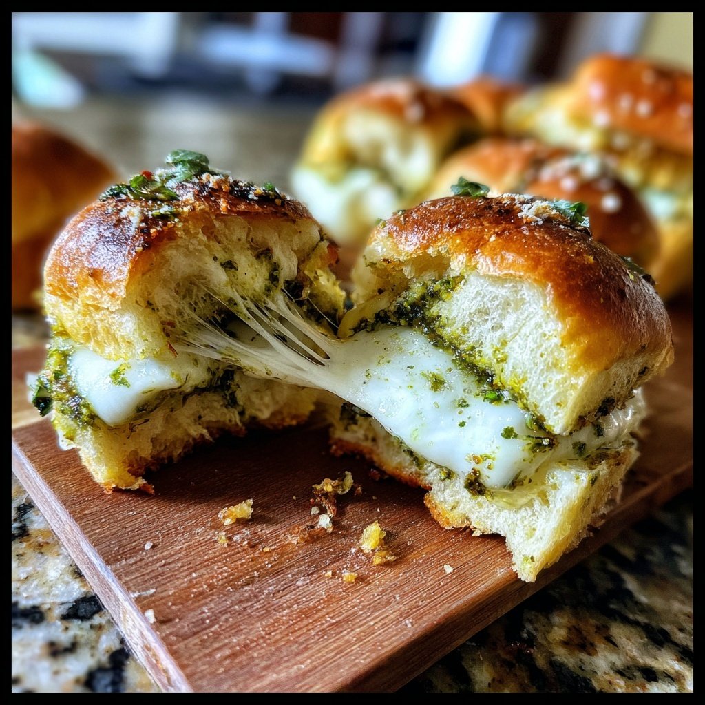 Pesto Mozzarella Sliders