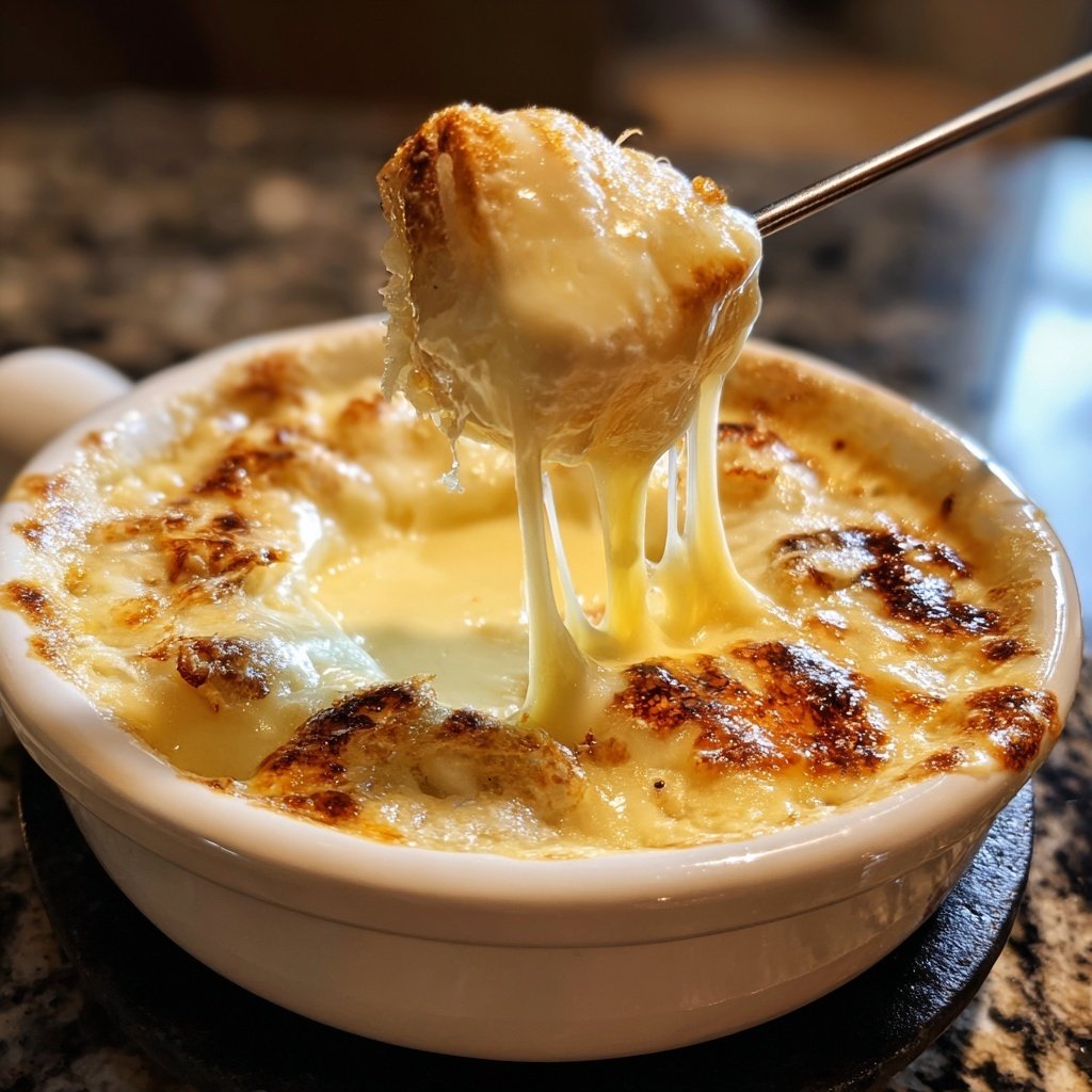 Fondue with Smoked Cheese