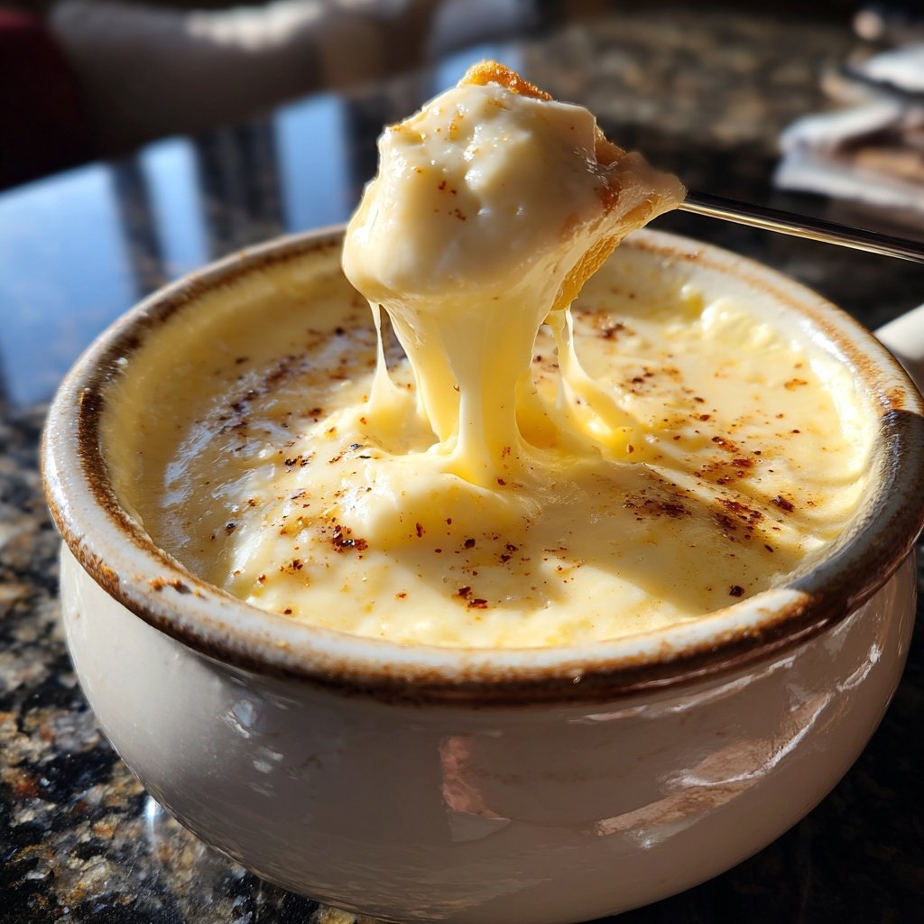 Fondue with Nutmeg and White Wine