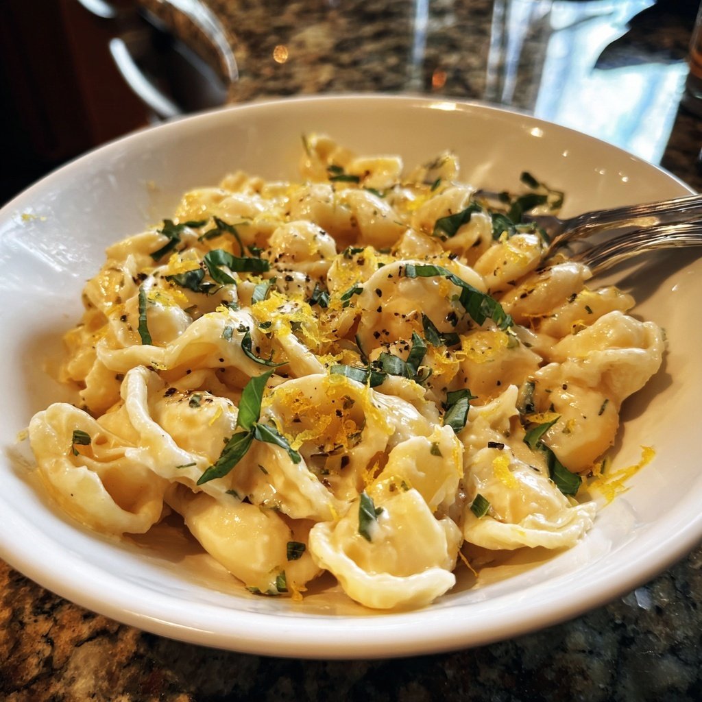 Creamy Lemon White Bean Pasta Bowl