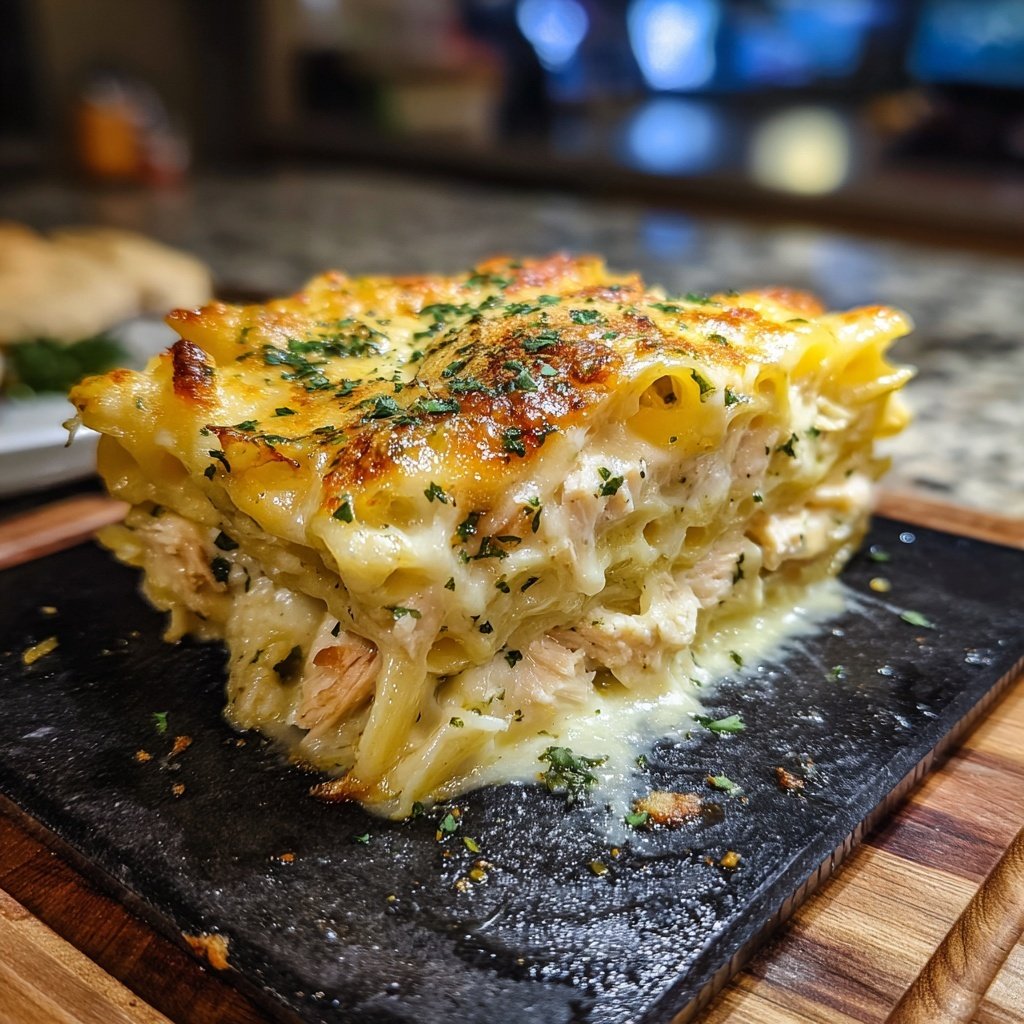 Comfort Food Chicken Alfredo Bake