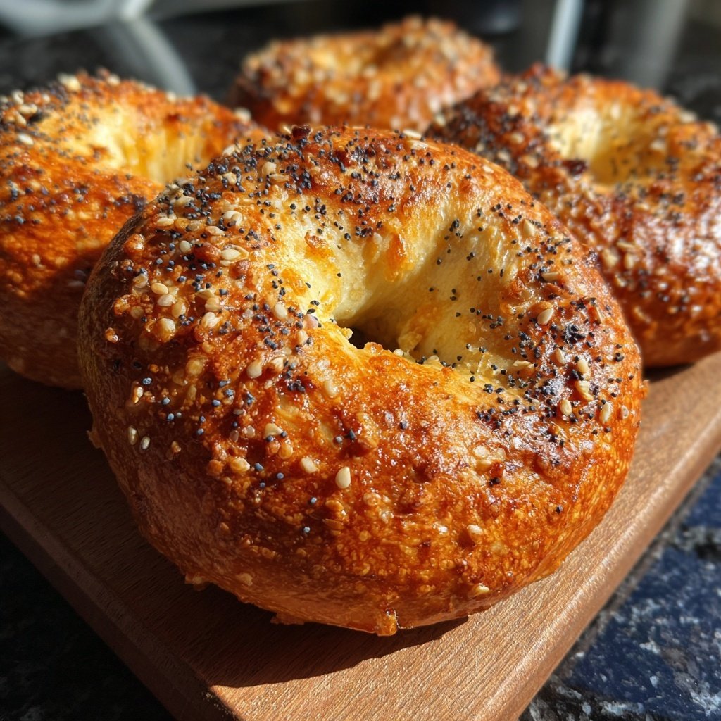 Oven Baked Yogurt Bagels
