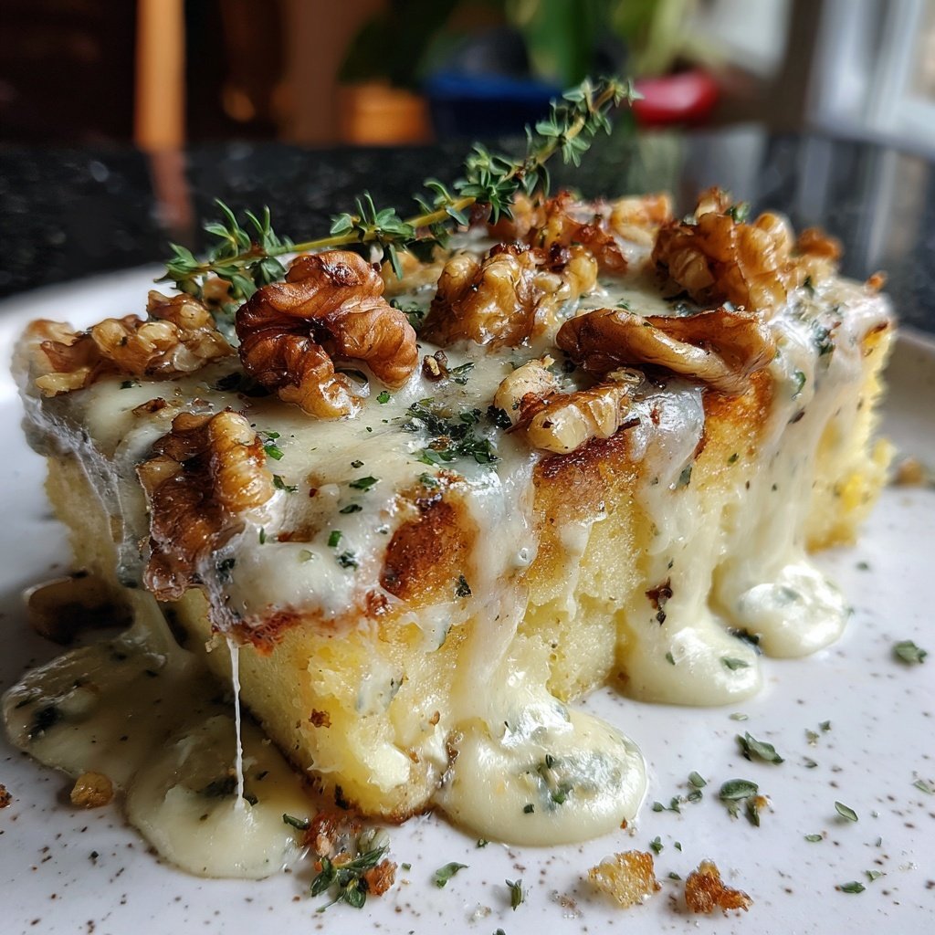 Polenta with Gorgonzola and Walnuts