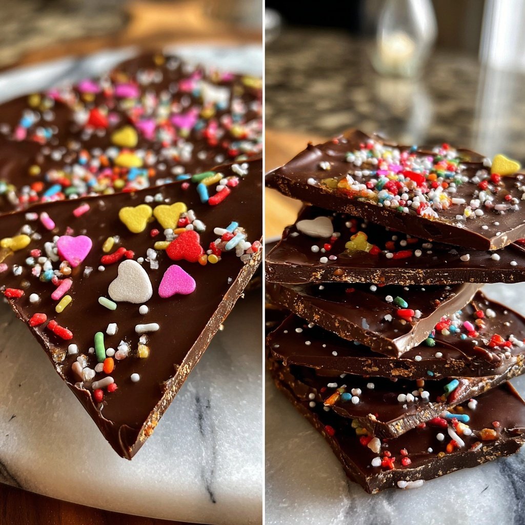 Valentines Treats Chocolate Bark