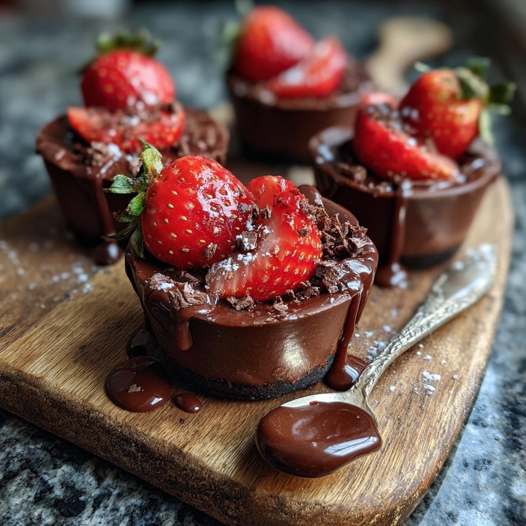 Chocolate Strawberry Dessert Cups