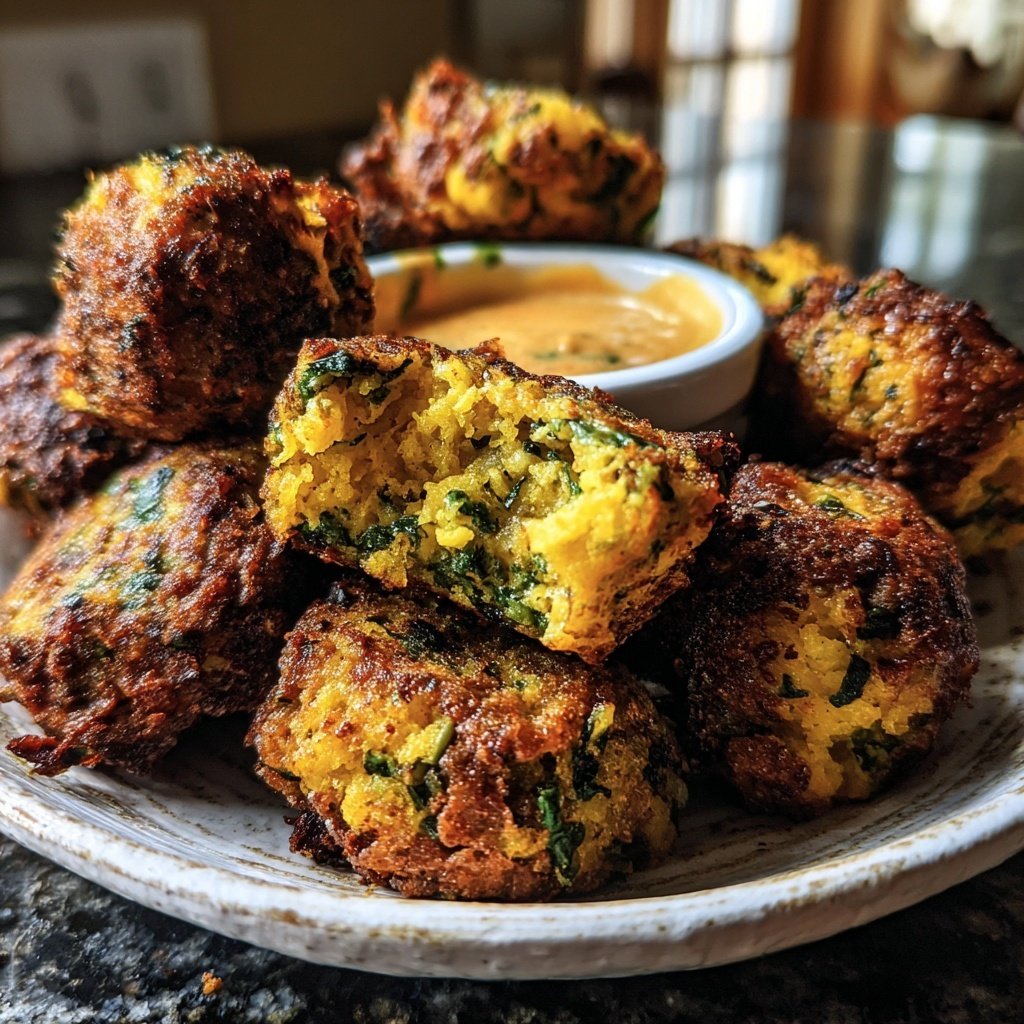Crispy Polenta Veggie Nuggets