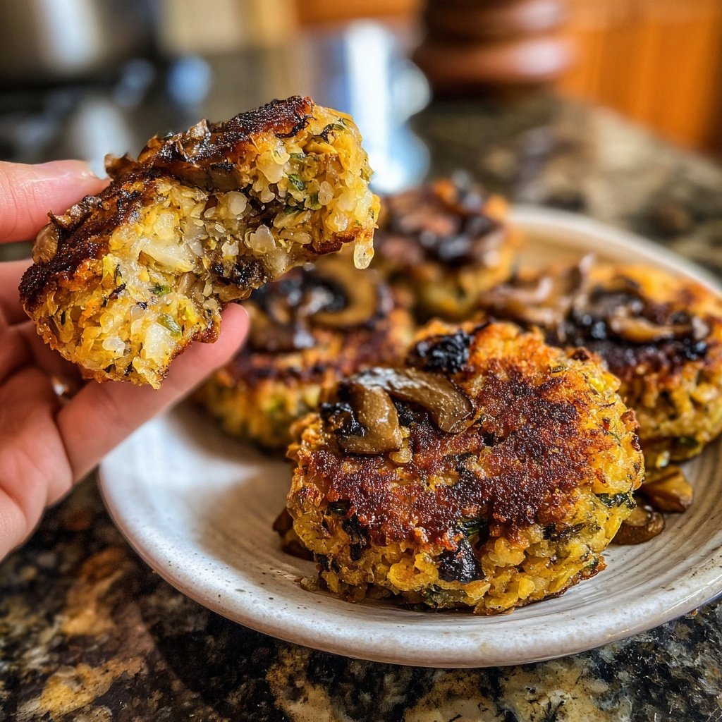 Veggie Sliders with Caramelized Mushrooms