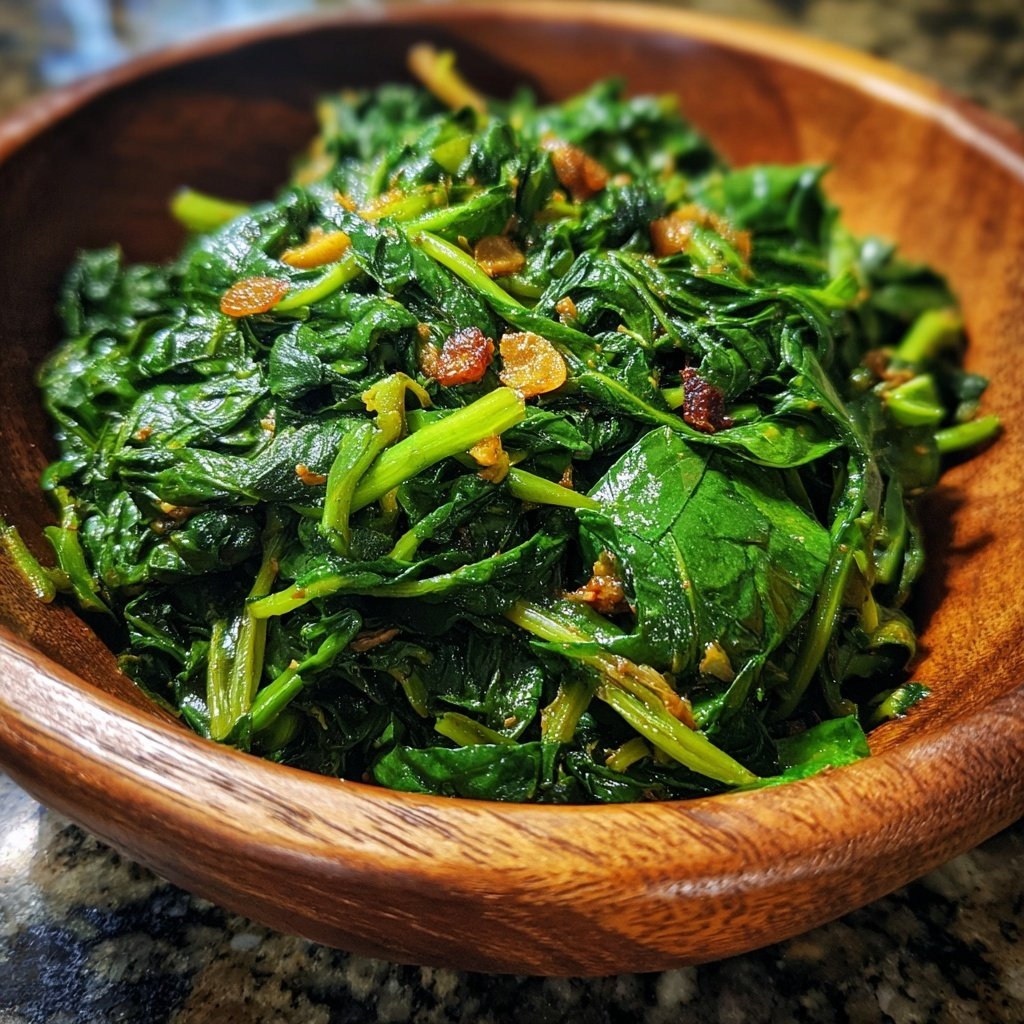 Jamaican Garlic Greens